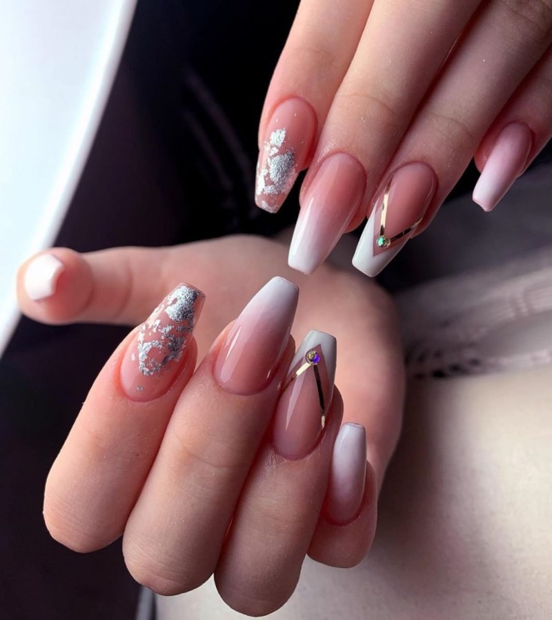 Выкладной френч миндаль