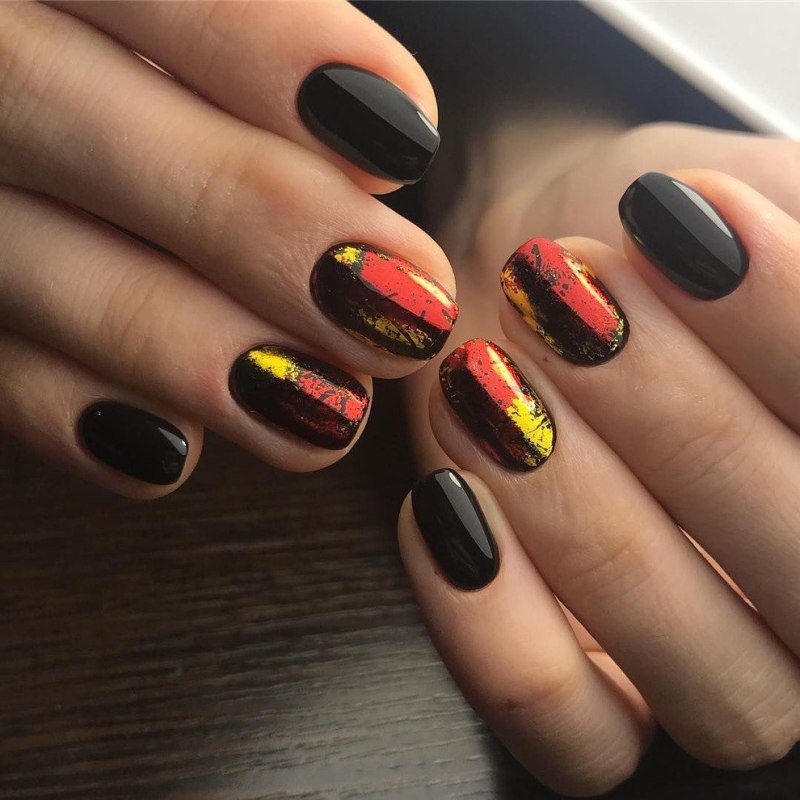 Маникюр осень 2020 матовый