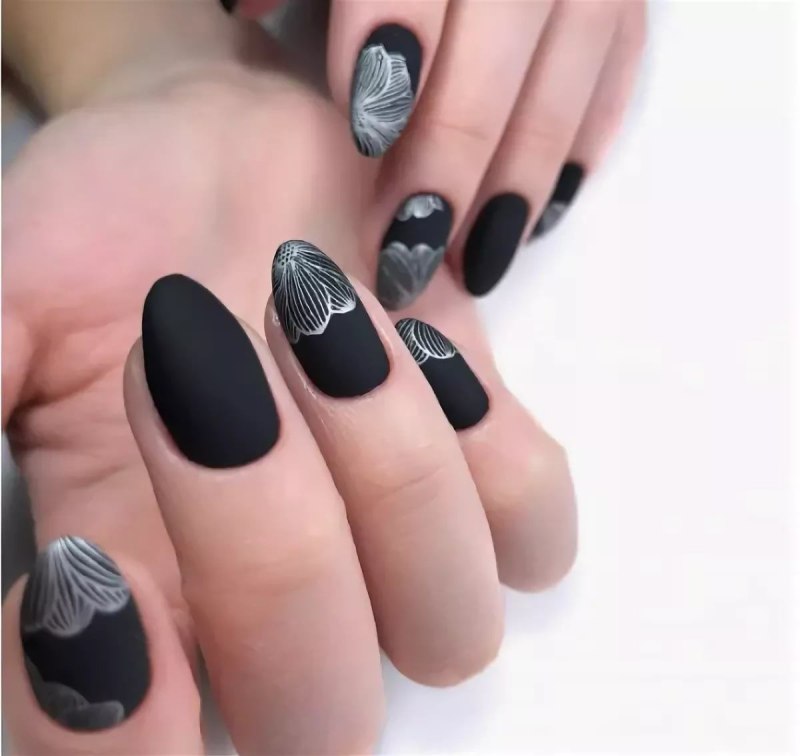 Маникюр осень желтый