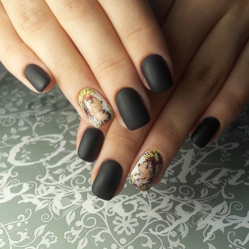 Осенний дизайн ногтей