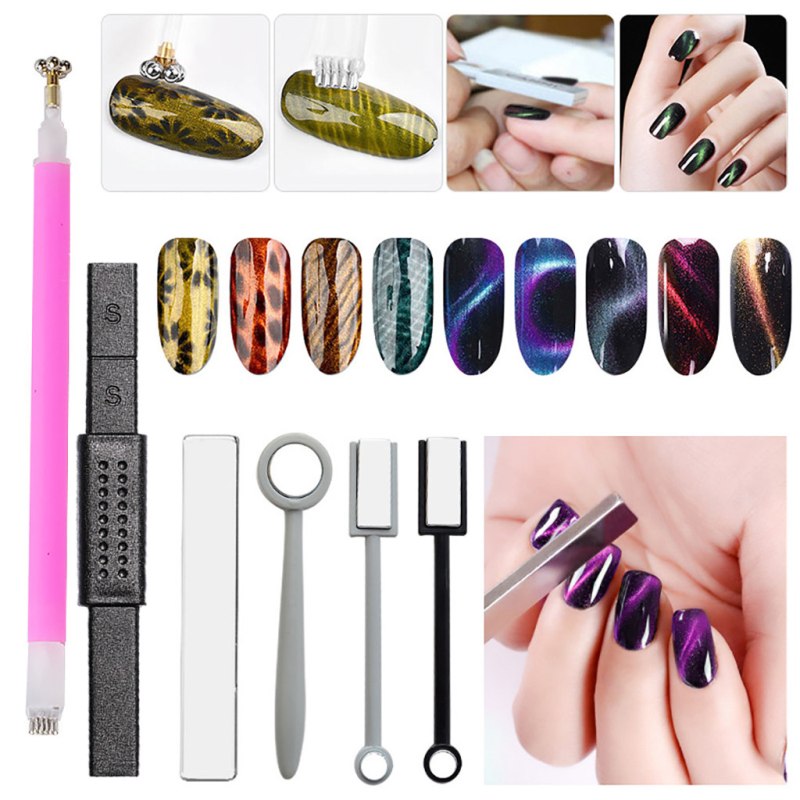 Магнит двухсторонний для гель лака кошачий глаз