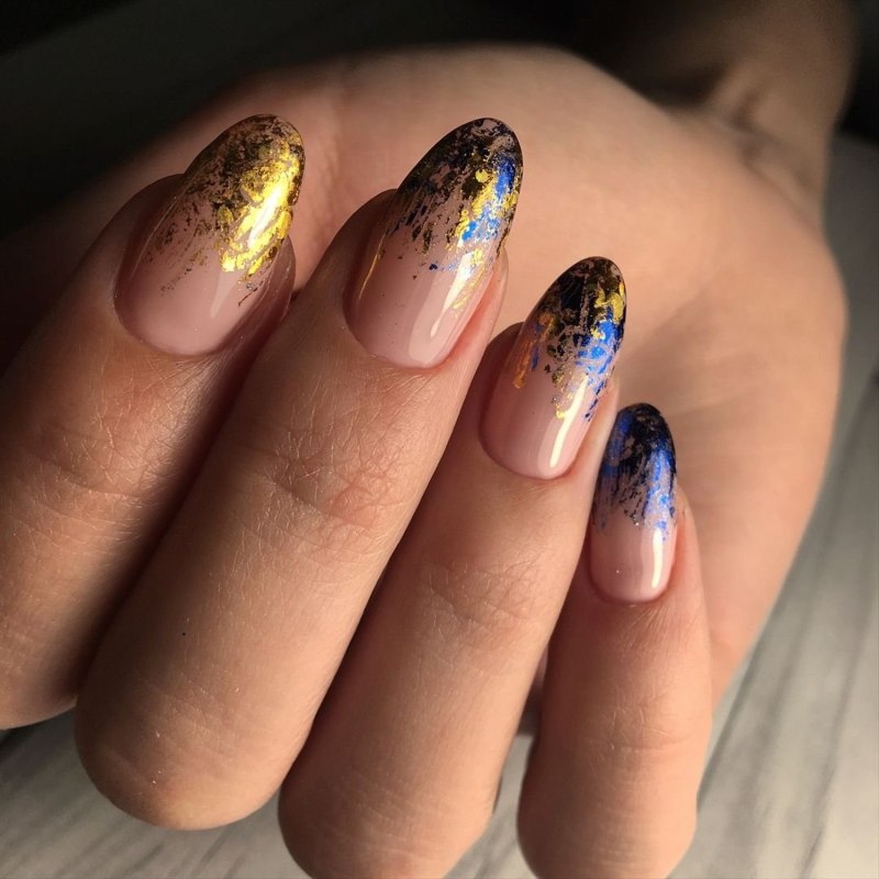 Выкладной френч золотой