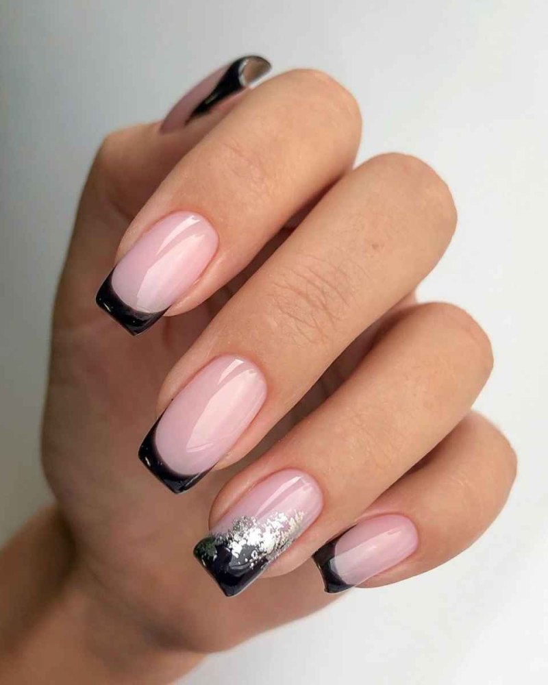 Черный френч с рисунком