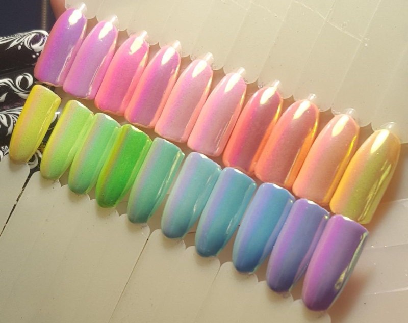 Градиент голографической втиркой