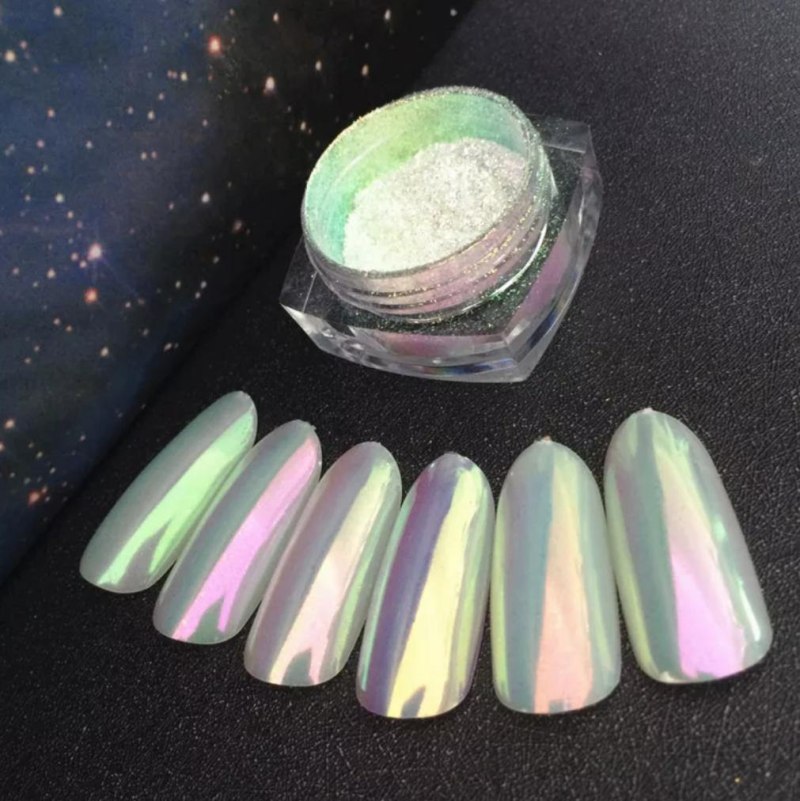 Маникюр Единорожка втирка