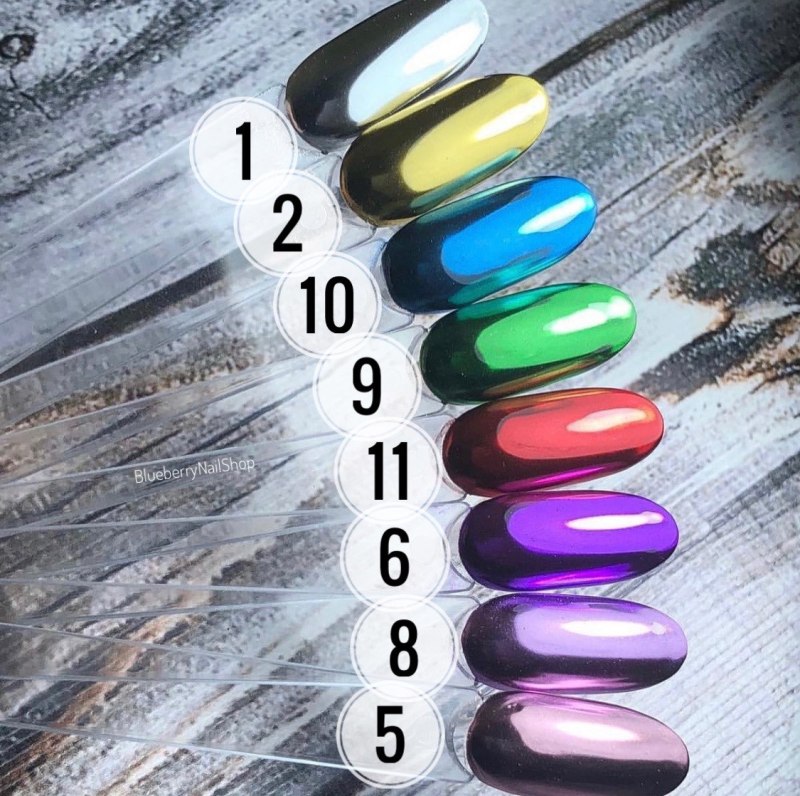 Маникюр втирка Единорог