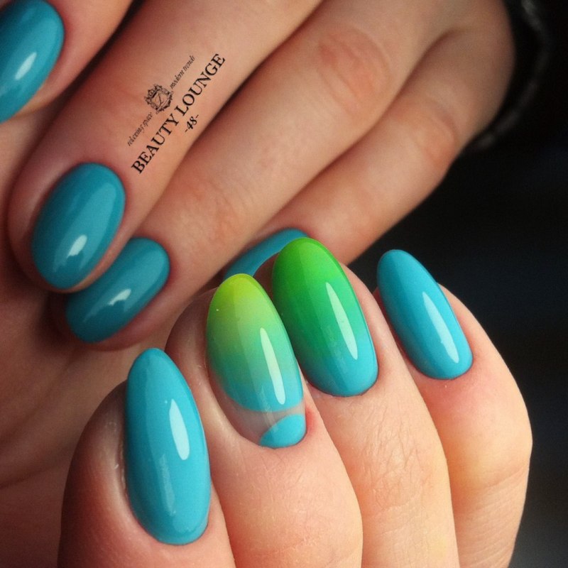 Маникюр омбре градиент