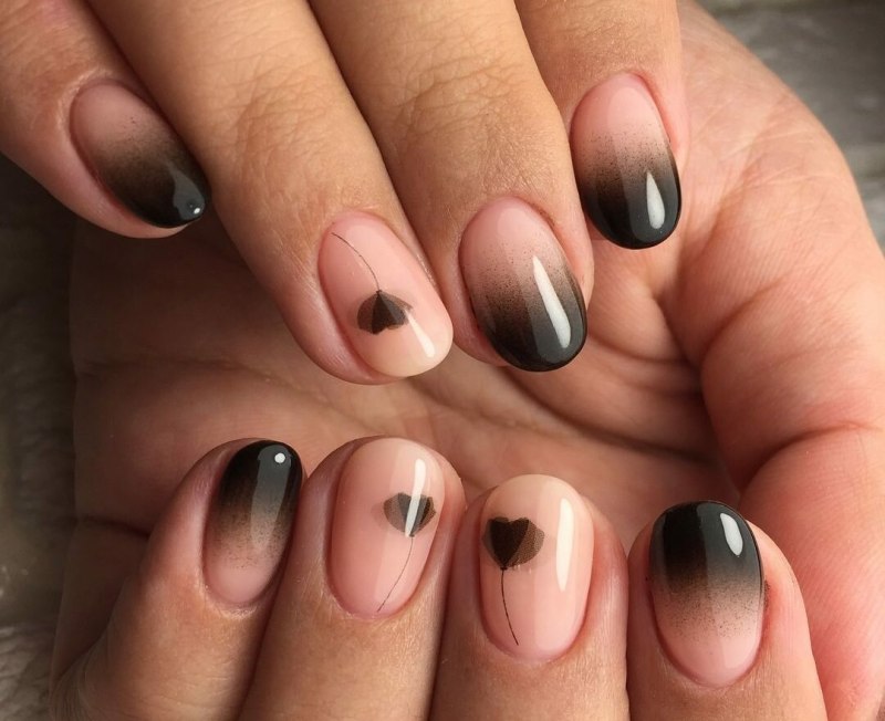 Шоколадный маникюр