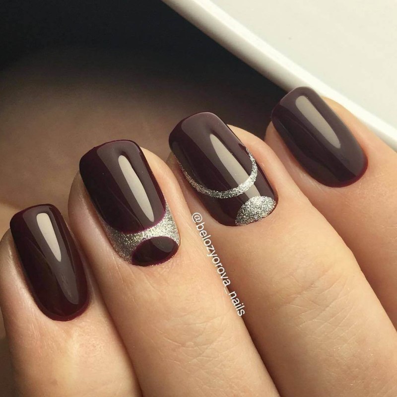 Шоколадный маникюр