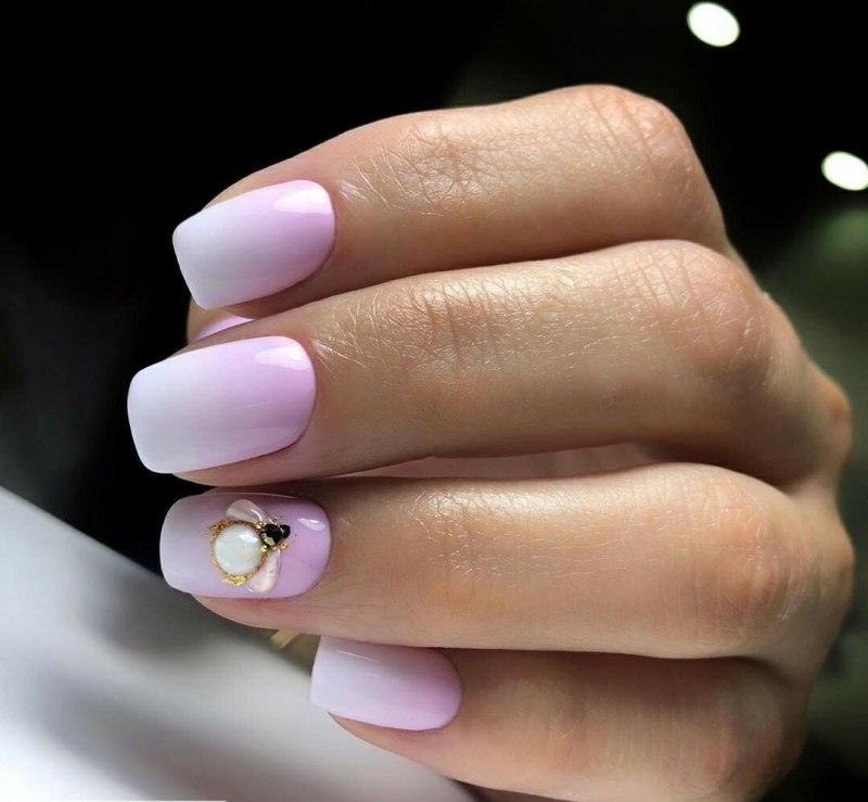 Маникюр Весна на короткие квадратные