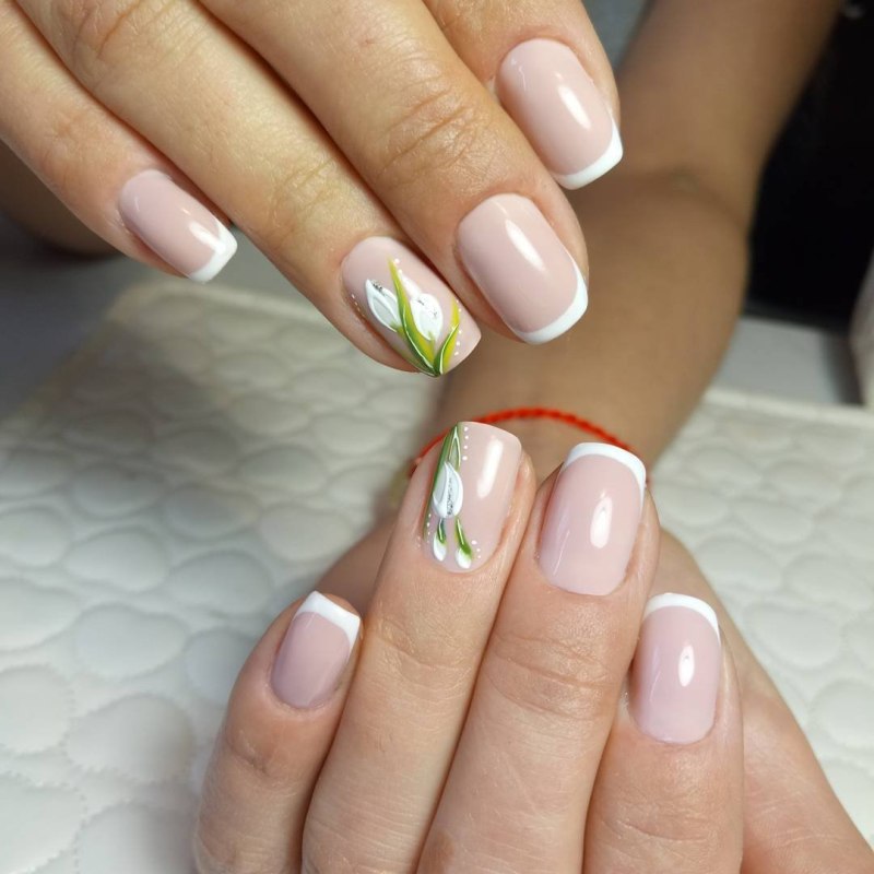 Френч с цветами