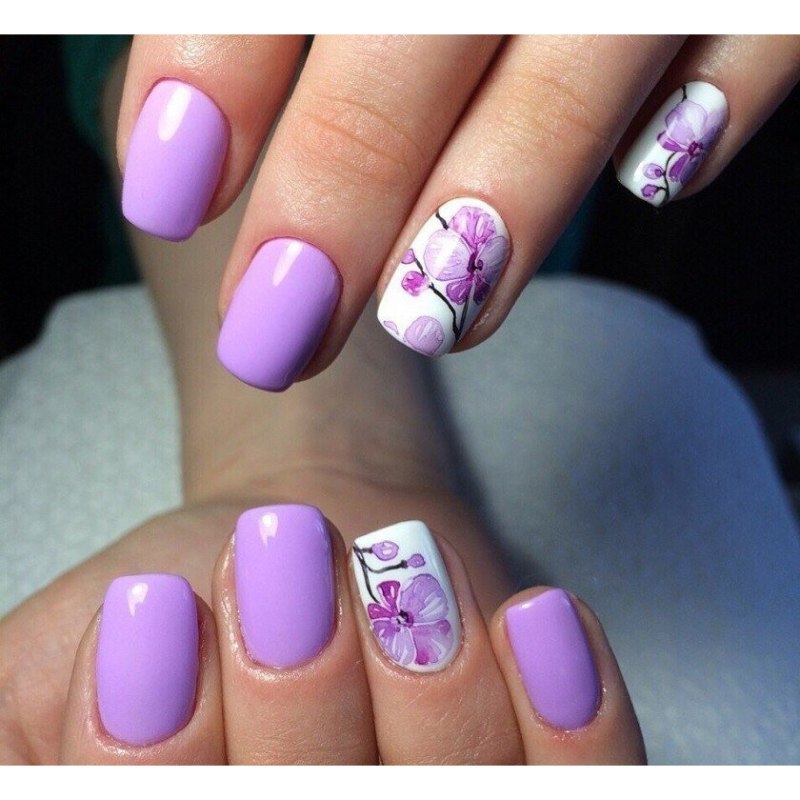 Летний французский маникюр