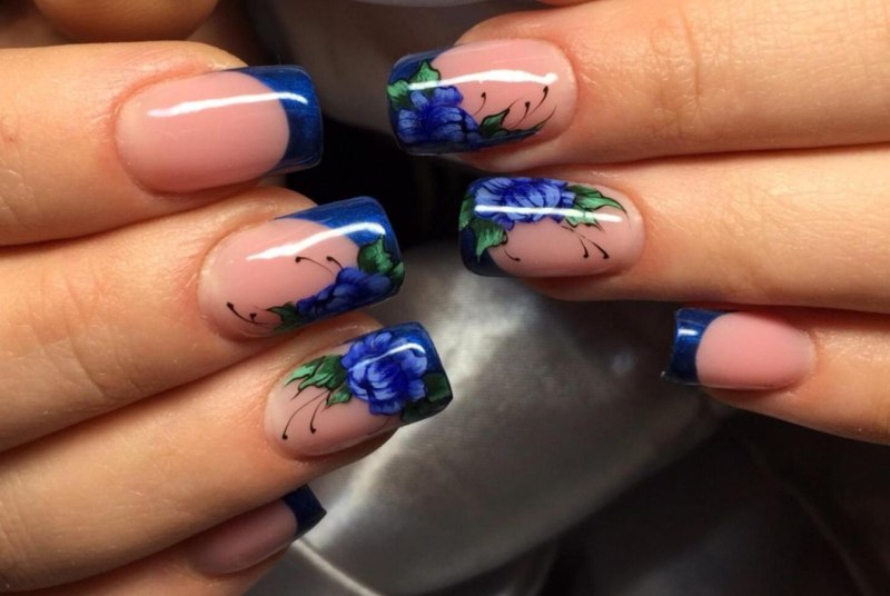 Синий френч