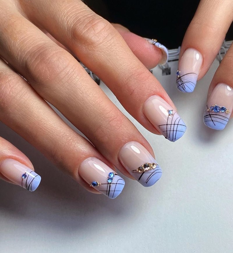 Красивые квадратные ногти