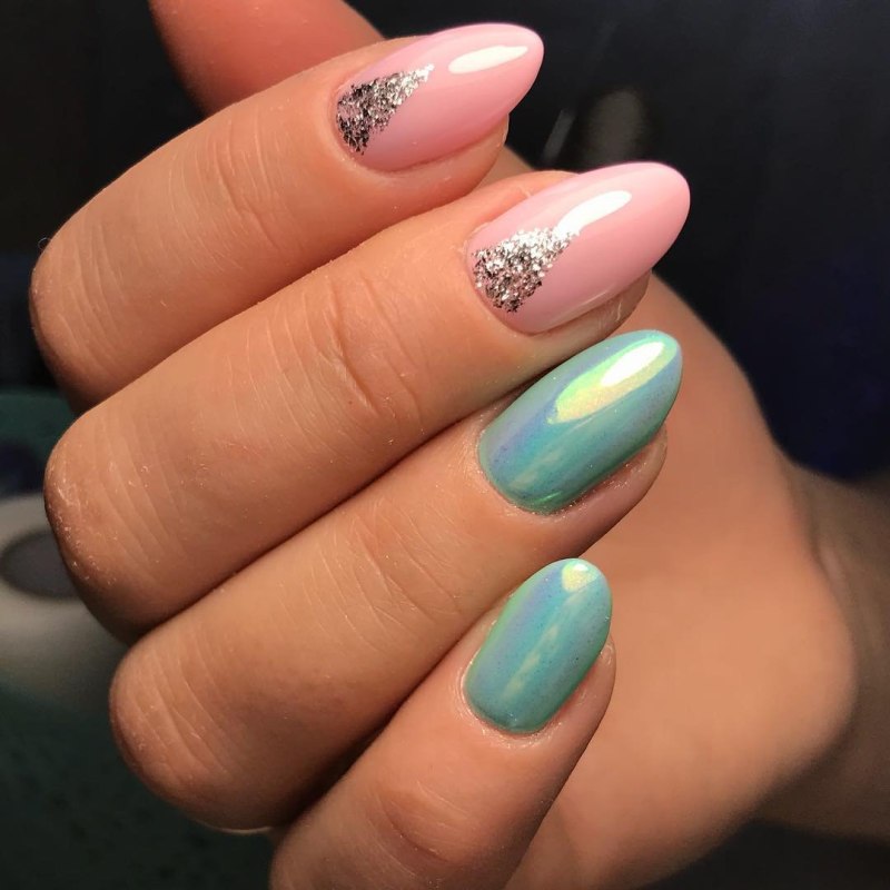 Маникюр Тиффани Блю