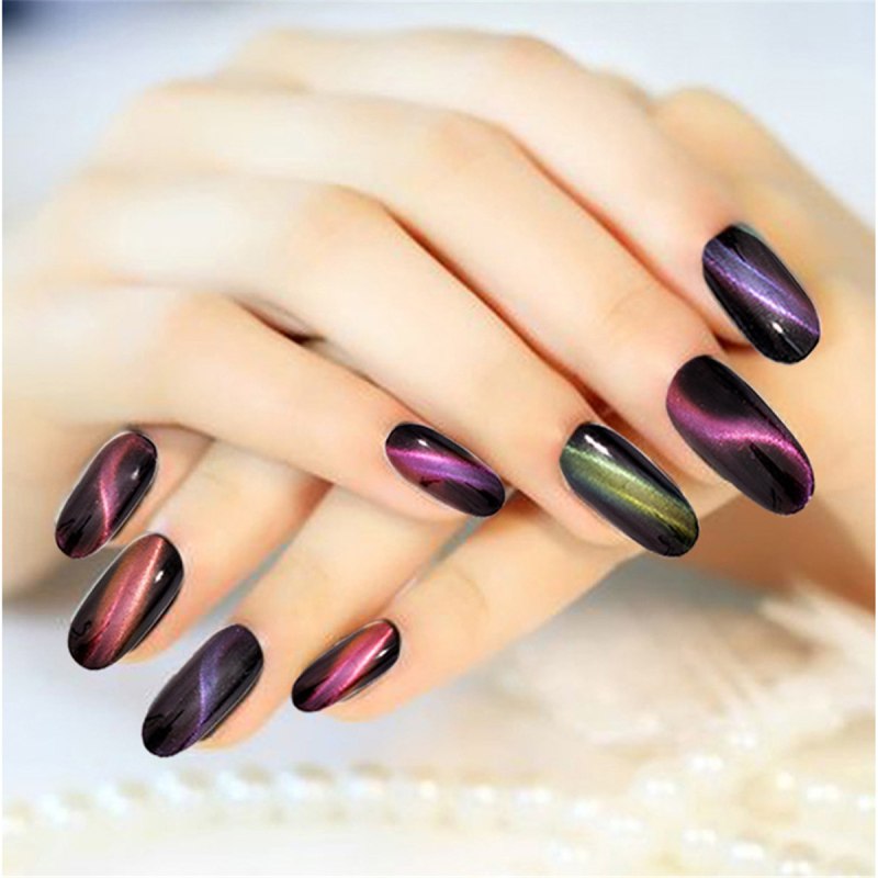 Шеллак кошачий глаз светлые оттенки 5д