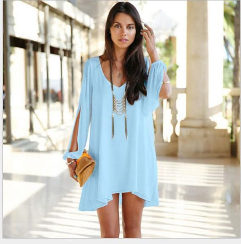 Свободное летнее платье