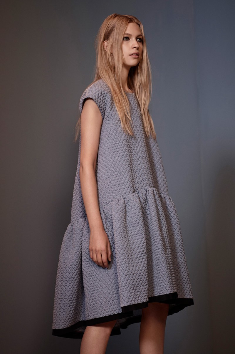 Прямое платье из шифона