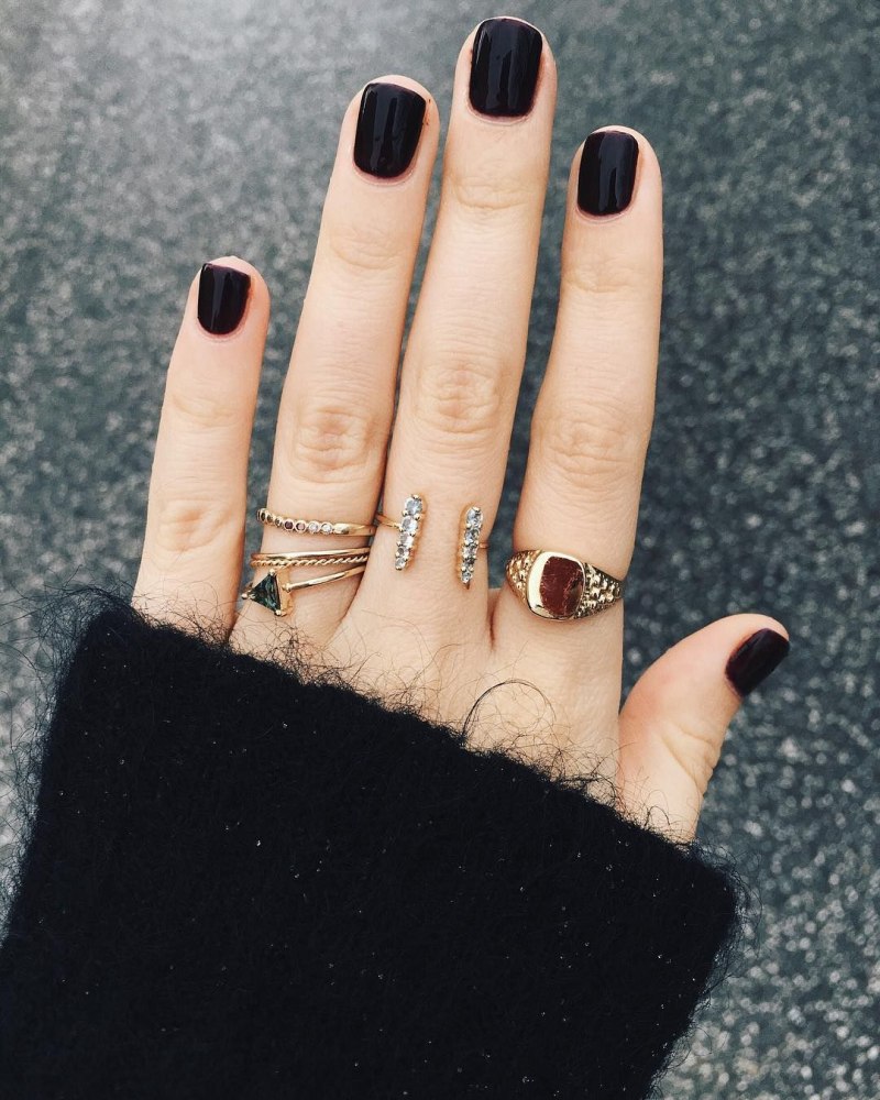 Чневыйманикюр на короткие ногти