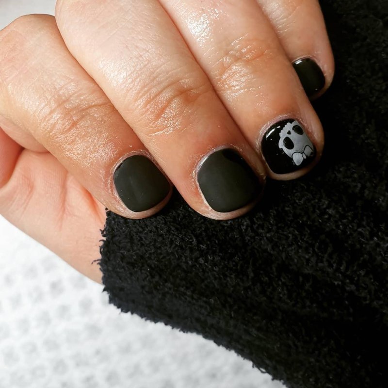 Маникюр на очень короткие ногти шеллак