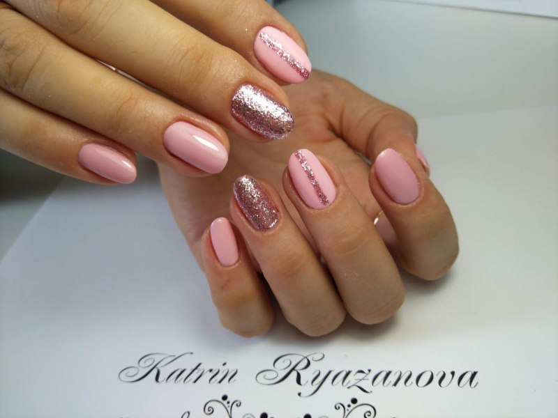 Маникюр легкие покрытые гель лаком