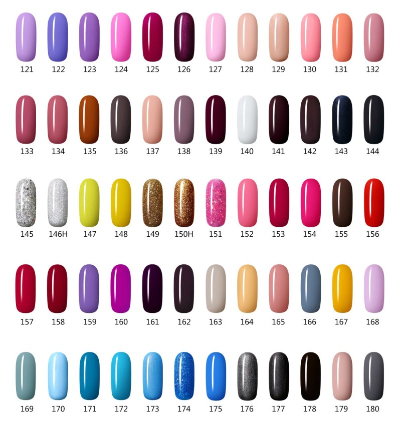 Палитра гель лаков для ногтей