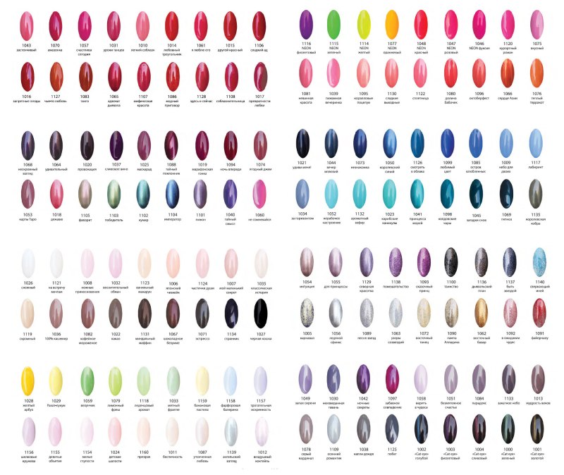 Лак Опи палитра цветов
