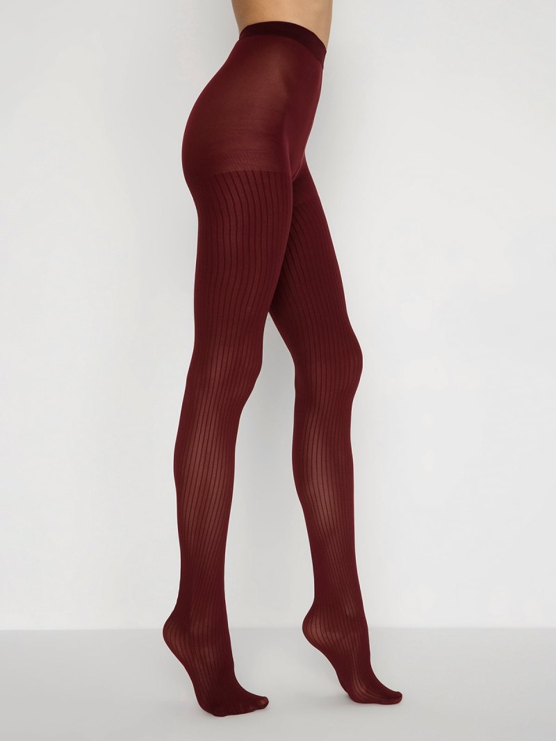 Колготки бордо