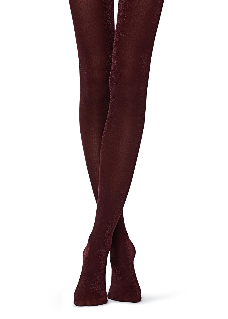Бордовые колготки кальцедония
