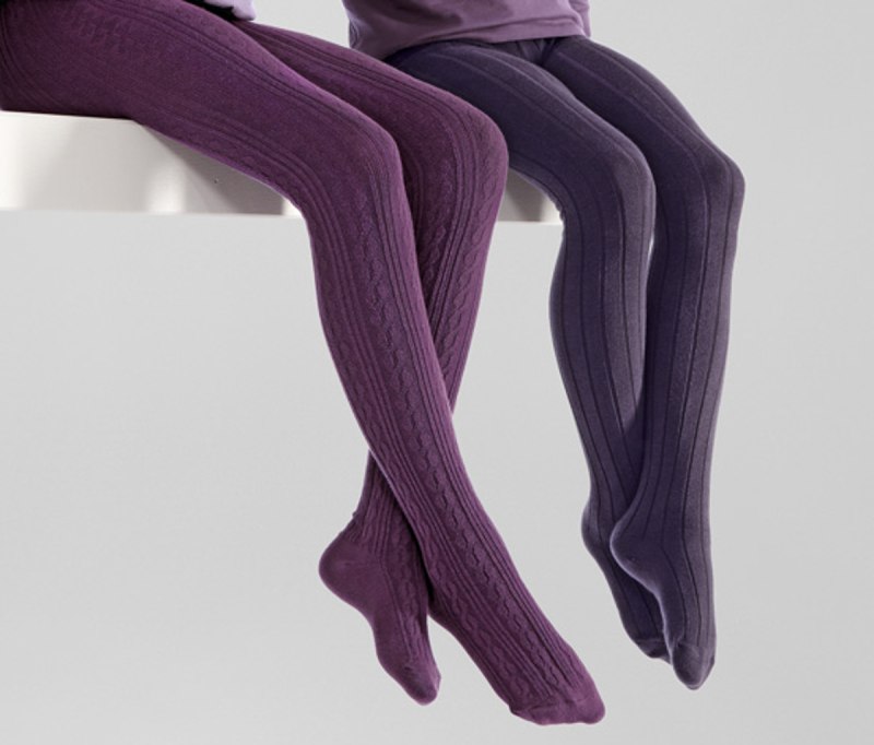 Бордовые колготки