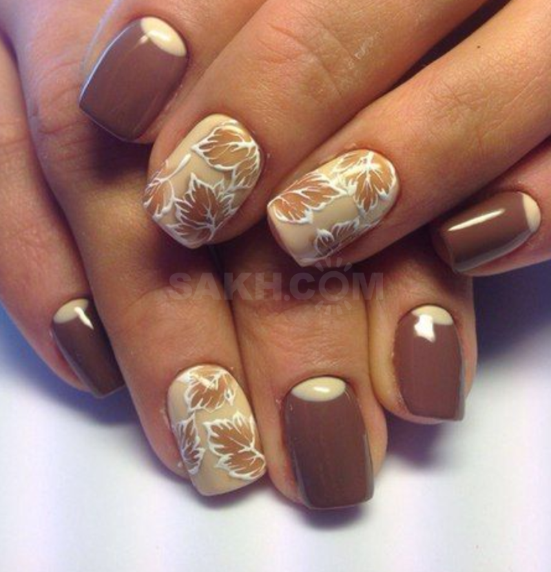 Жёлтые ногти маникюр