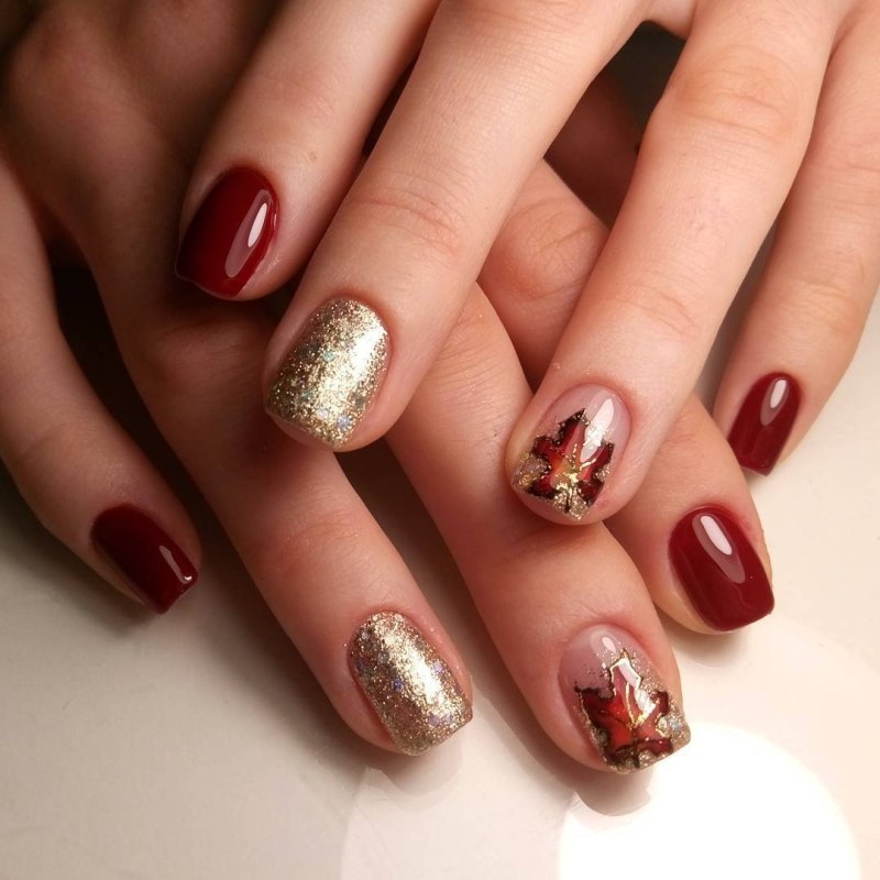 Маникюр с битым стеклом