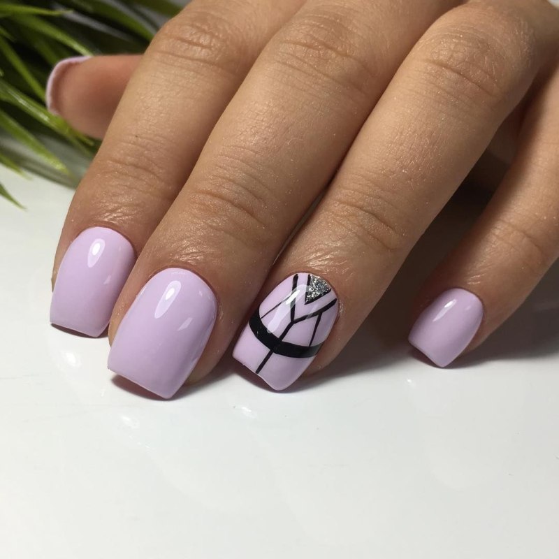 Весенний маникюр геометрия