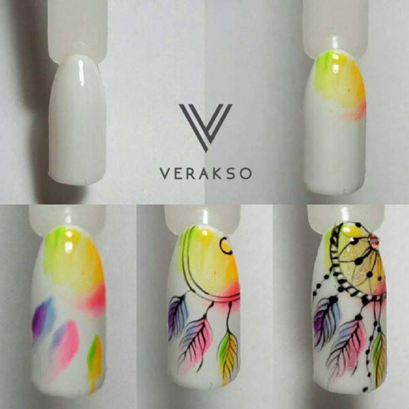 Летний дизайн ногтей пошагово