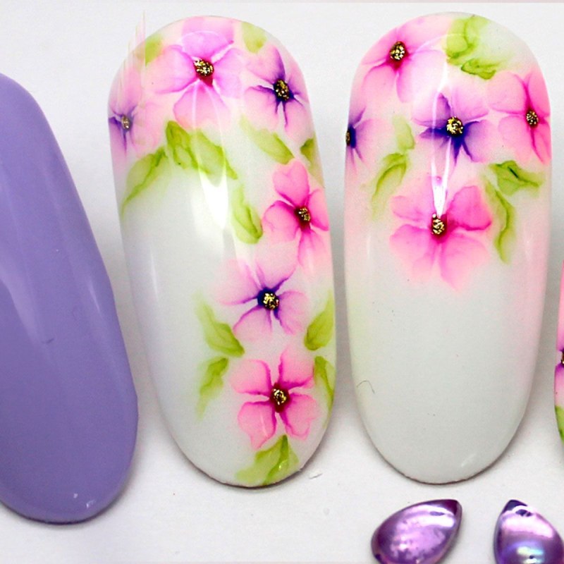 Маникюр Акварельные капли