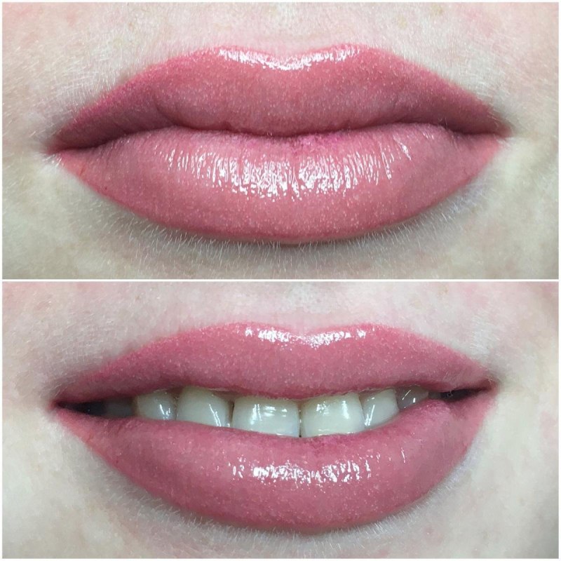 Перманент губ с растушевкой