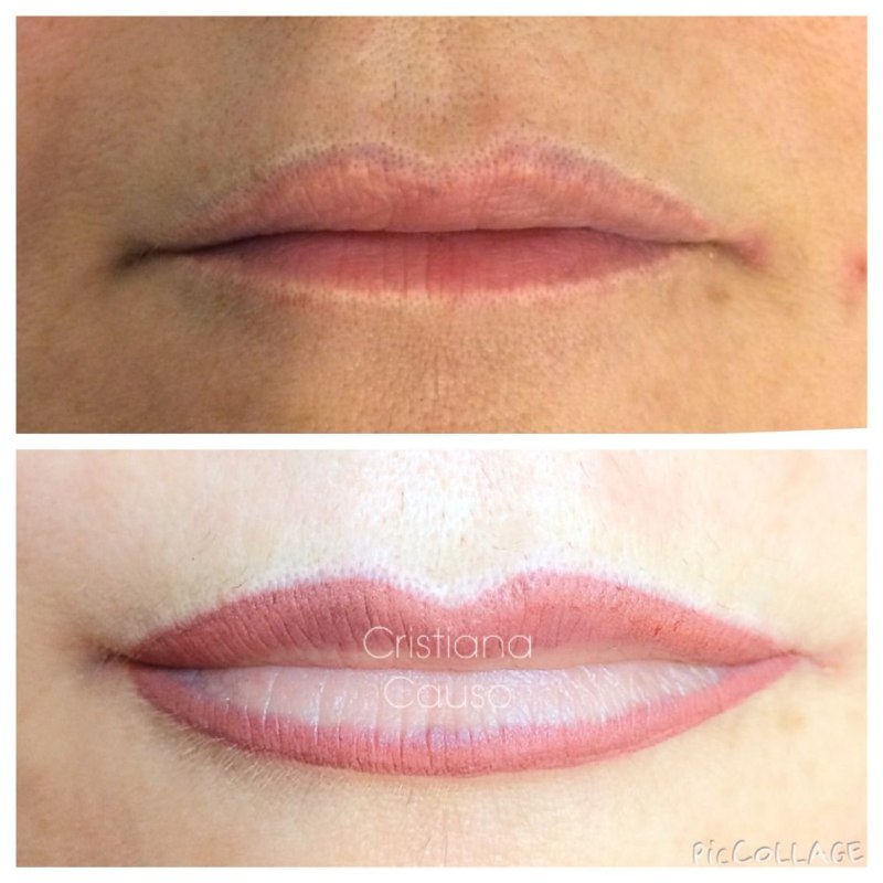 Перманент на тонкие губы