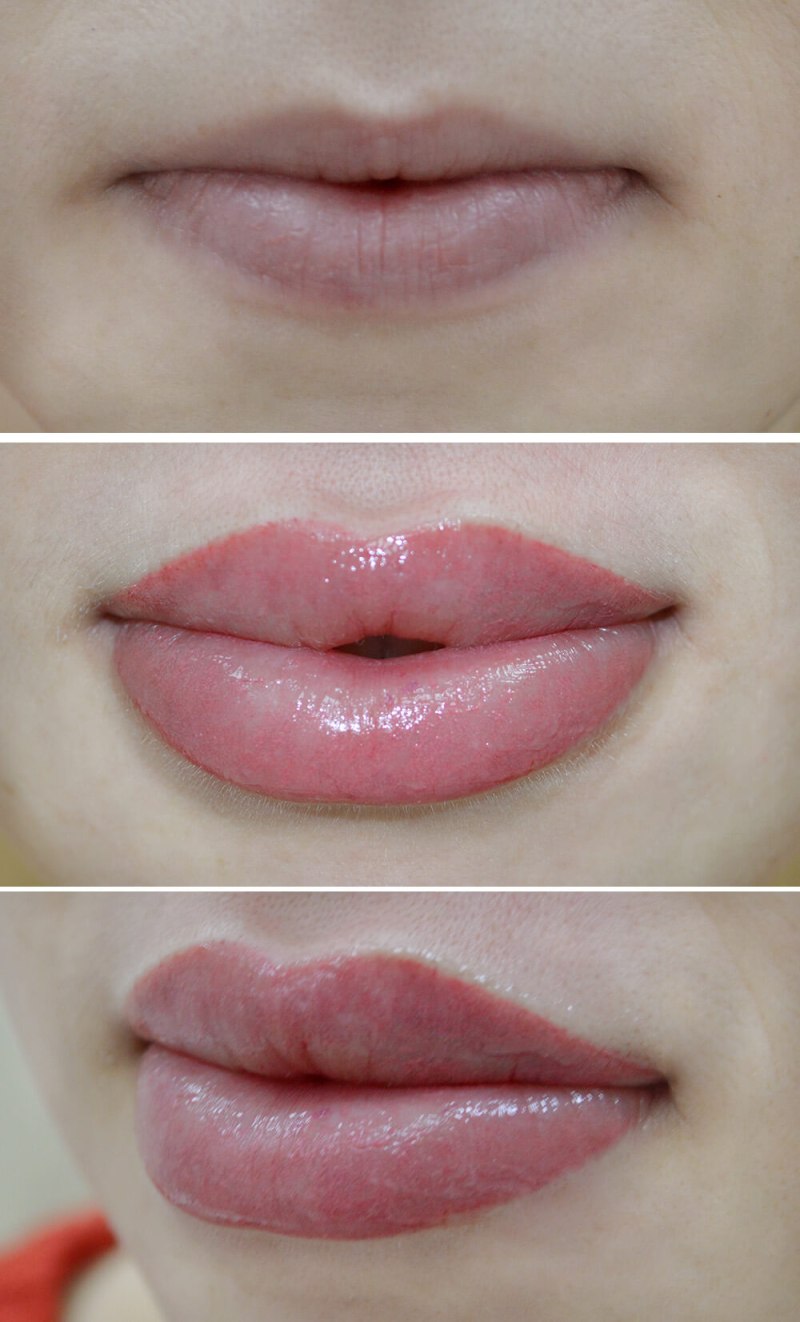 Перманентный татуаж губ контур