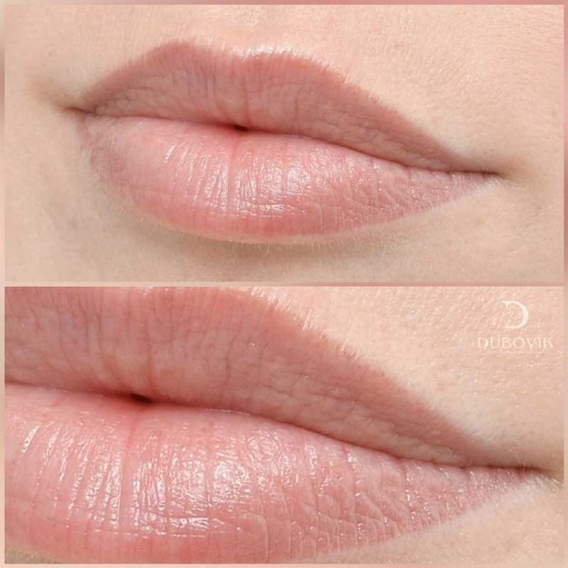 Техника Натюрель татуаж губ