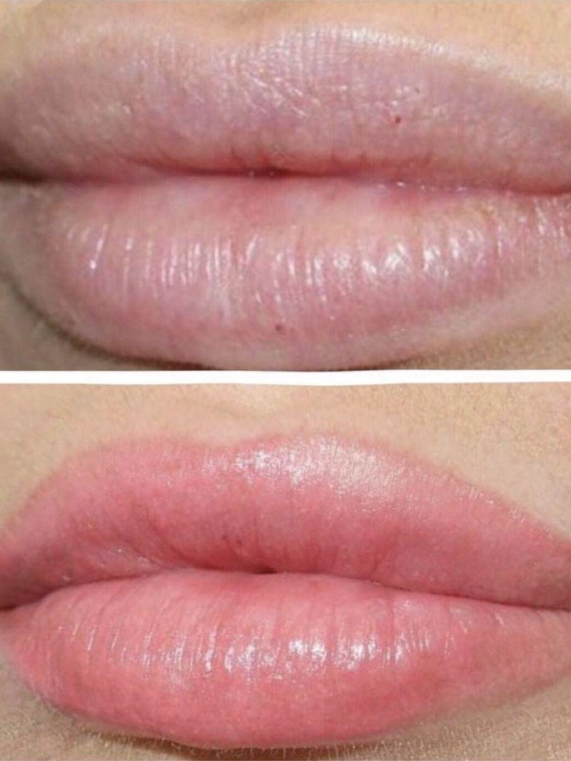 Татуаж губ Натюрель