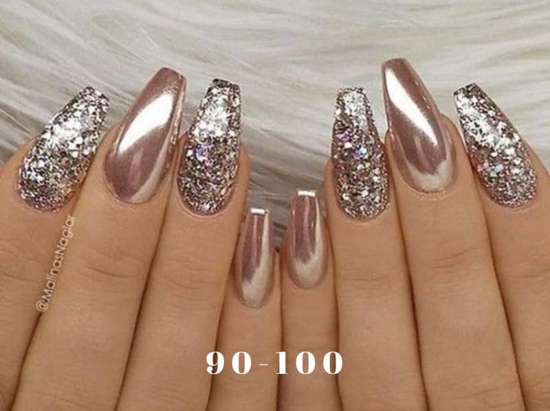 Ногти с блестками