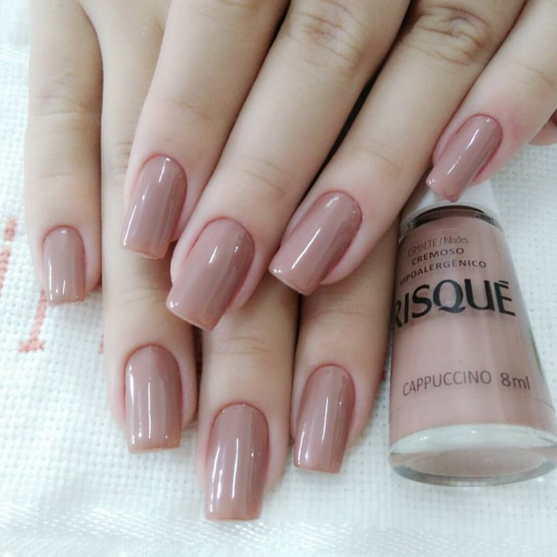 Маникюр цвет пыльная роза банди