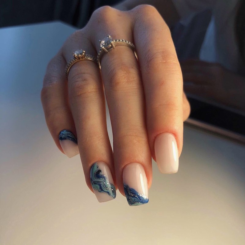 Идеи маникюра на квадратные ногти