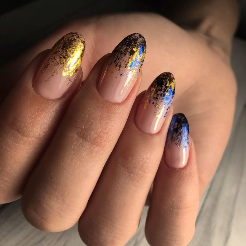 Золотистый френч