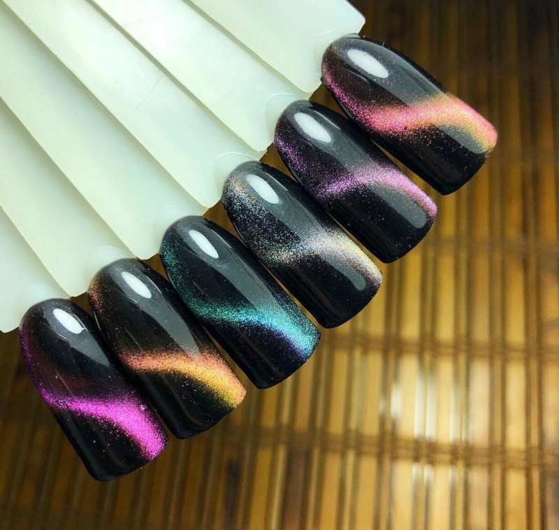 Гель лак 10д кошачий глаз