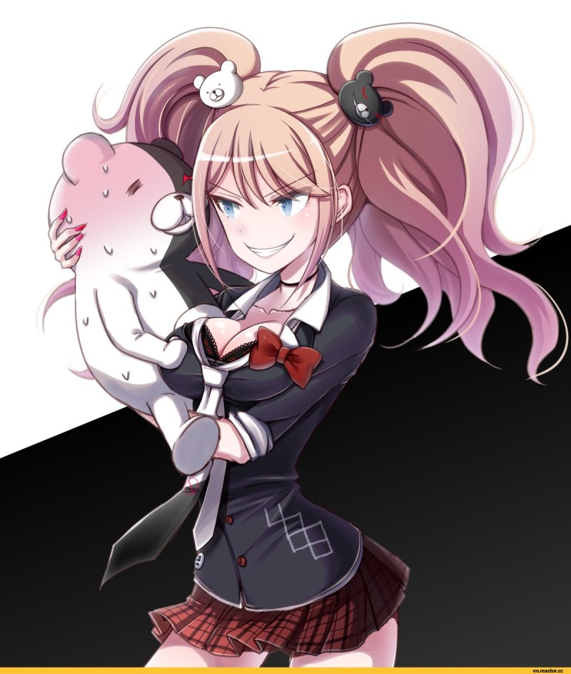 Школа отчаяния аниме девушка с разноцветными волосами