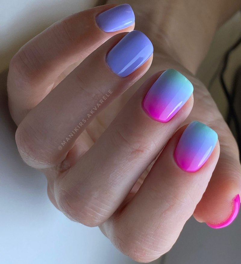 Оригинальный маникюр омбре