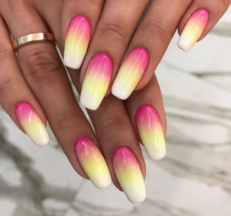 Омбре на ногтях