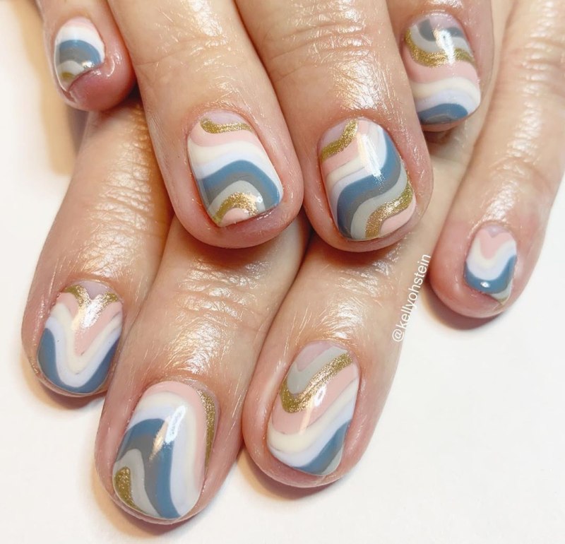 Ногти с мазками