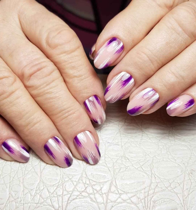 Ногти с мазками